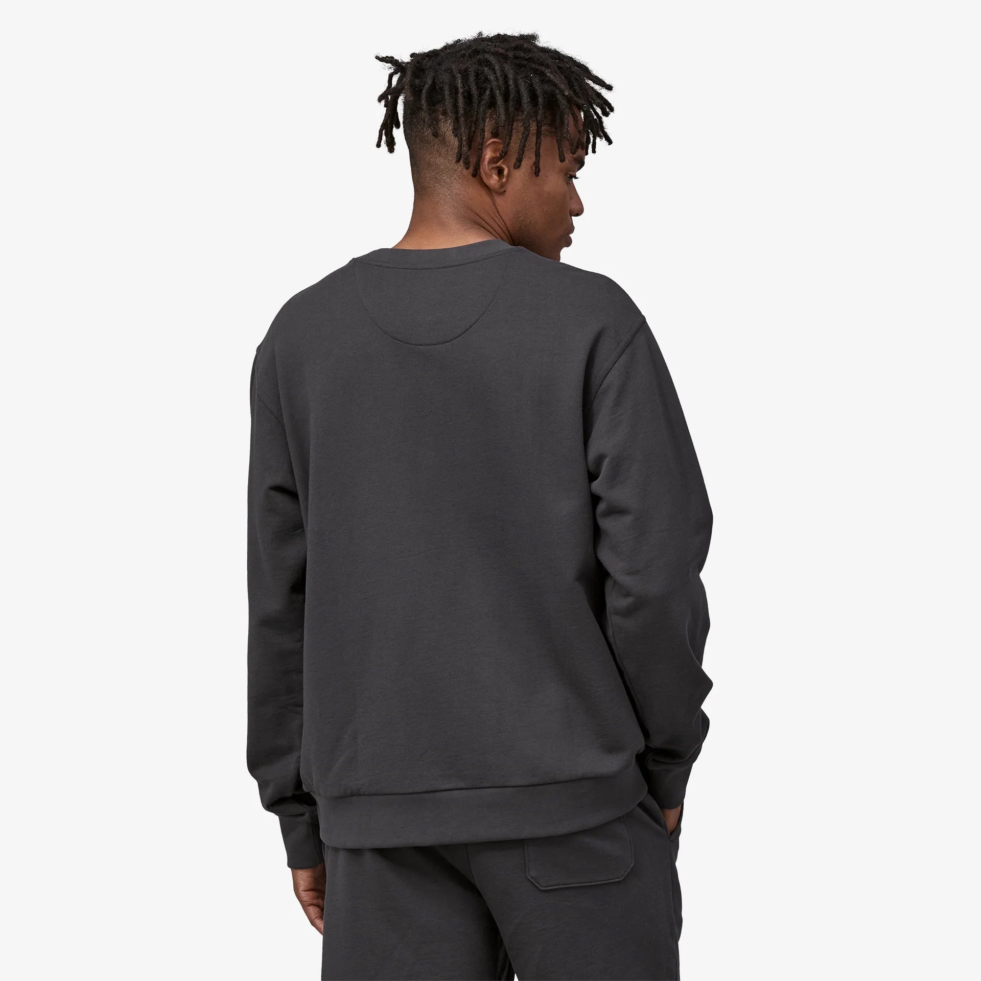 Patagonia Daily Crewneck Sweatshirt - Ink Black - Stencil
