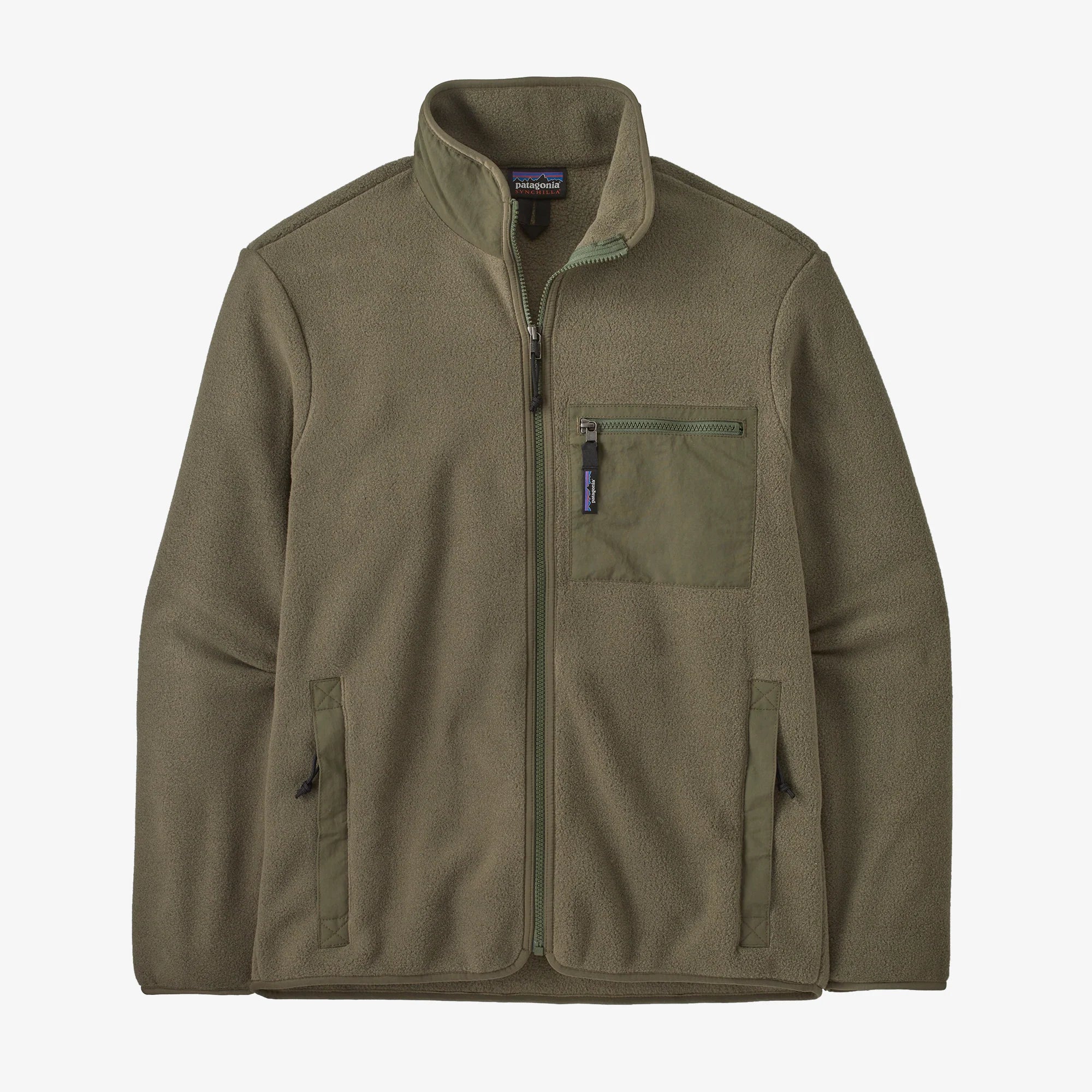 Patagonia Men's Synchilla® Fleece Jacket - Basin Green - Stencil