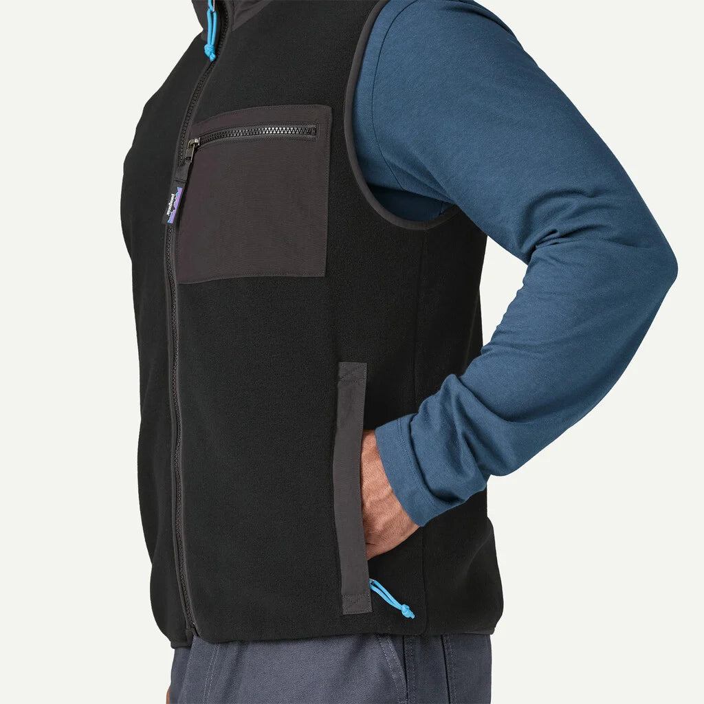 Patagonia Men's Synchilla® Fleece Vest - Black Solid - Stencil