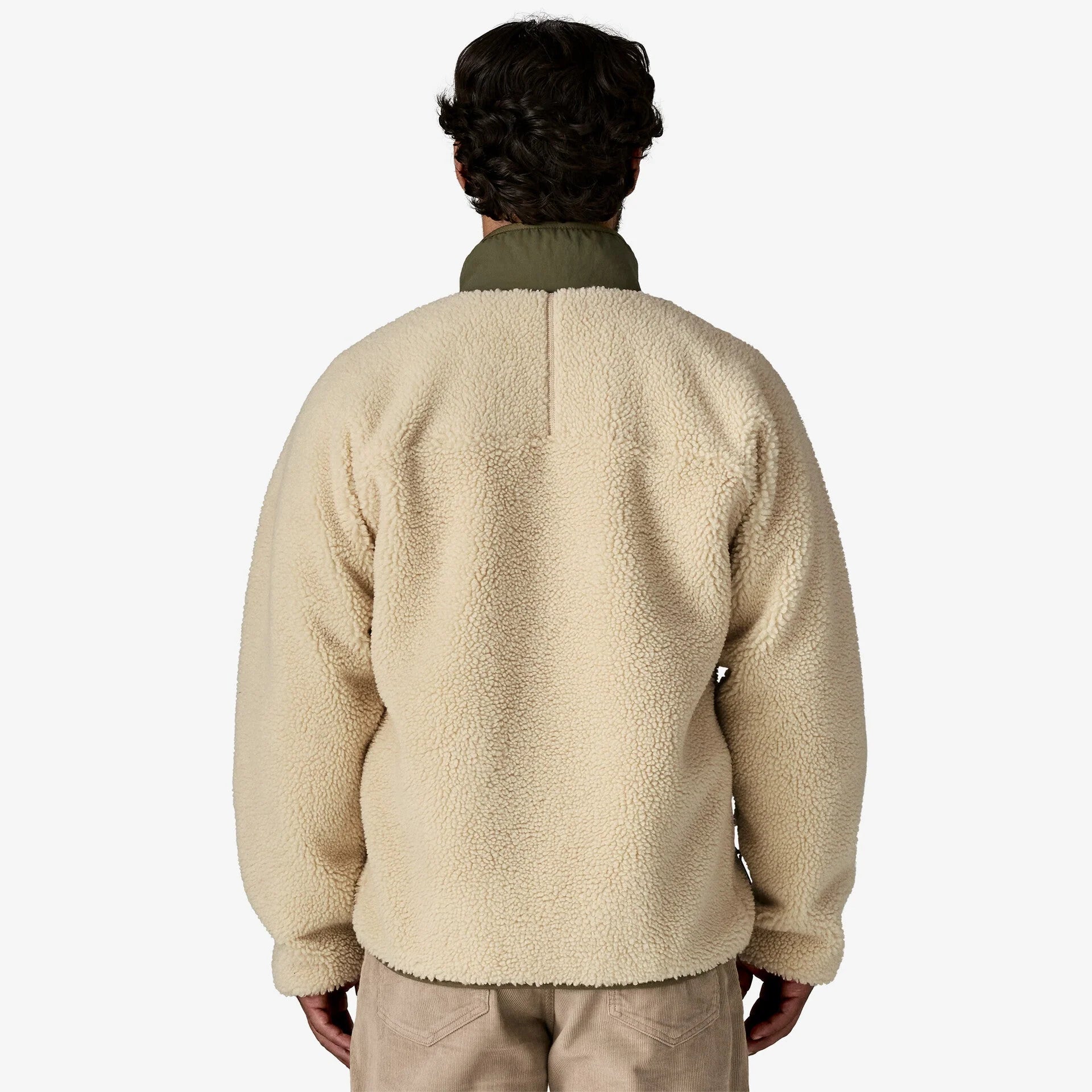 Patagonia Men's Classic Retro-X Jacket - Dark Natural with Basin Green - Stencil