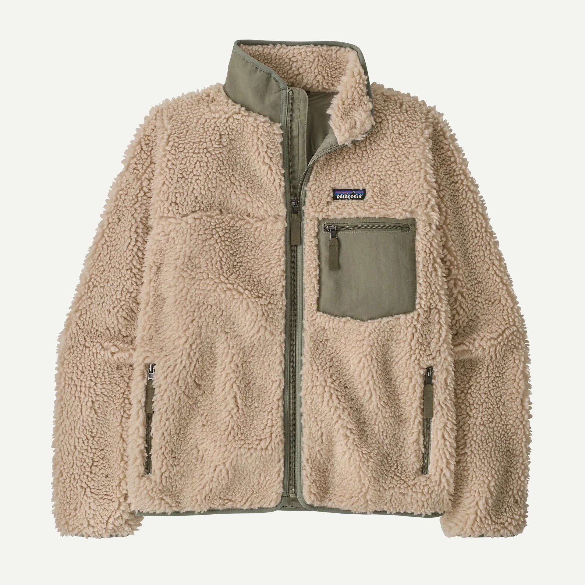 Patagonia Women's Classic Retro-X® Fleece Jacket - Dark Natural w/River Rock Green