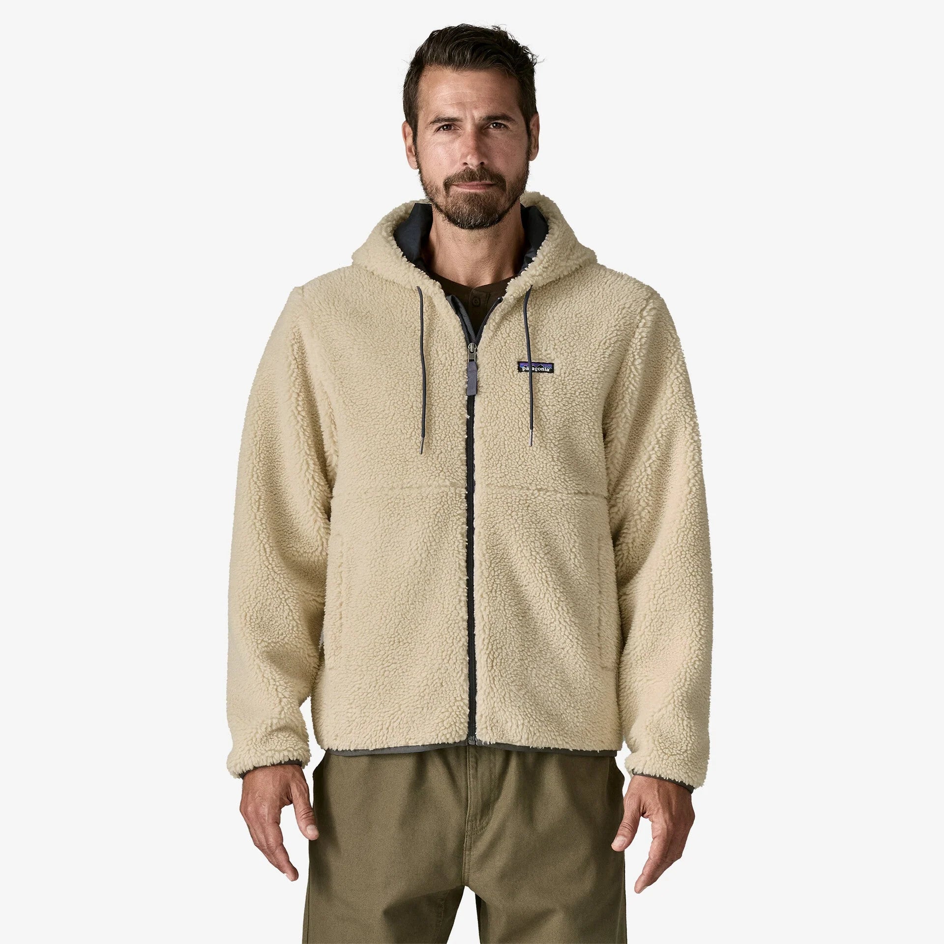 Patagonia Men's Retro-X® Hoody Jacket - Dark Natural - Stencil