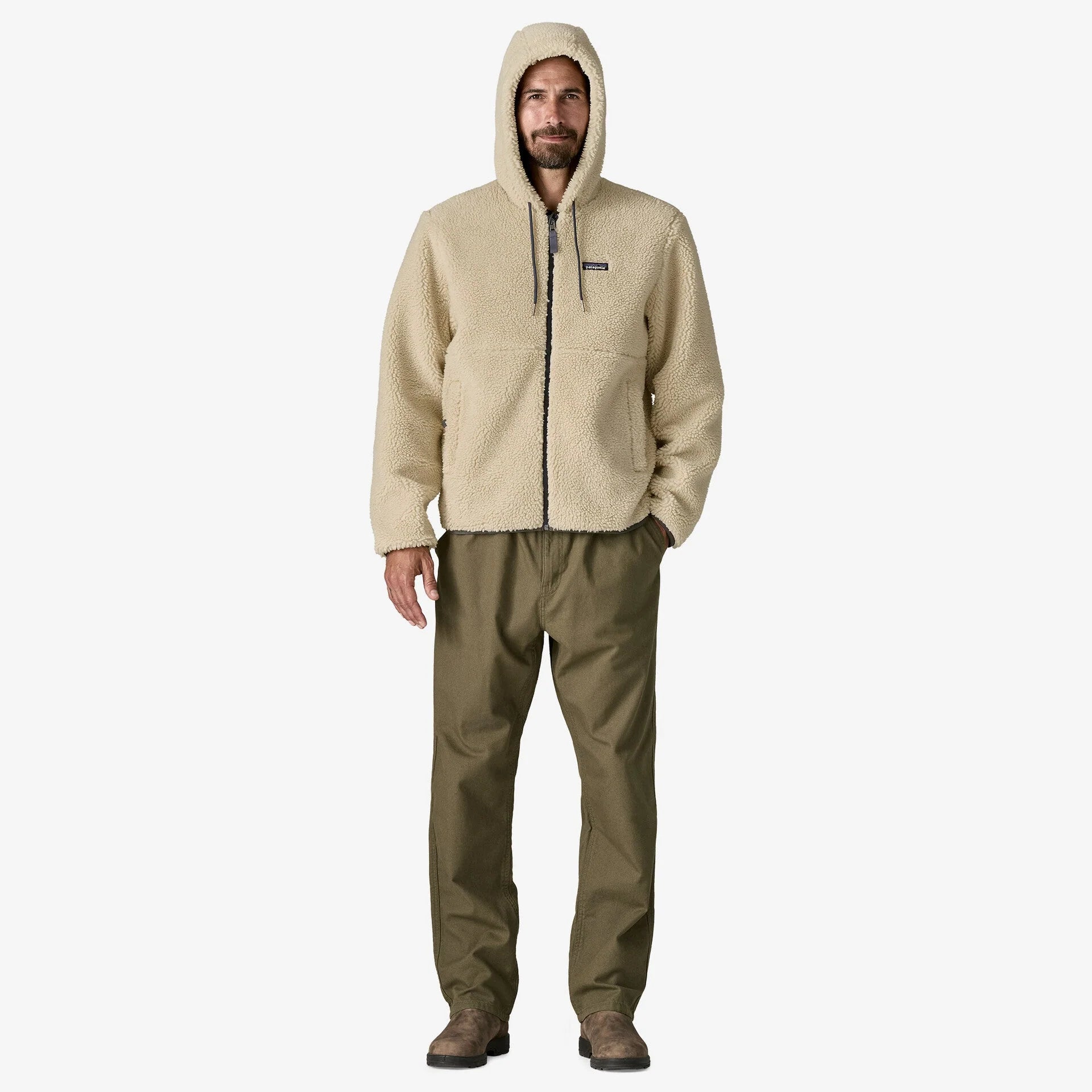 Patagonia Men's Retro-X® Hoody Jacket - Dark Natural - Stencil