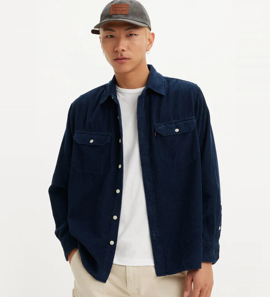 Levi's Men's Jackson Worker Overshirt - Enzo Vintage Indigo Cord