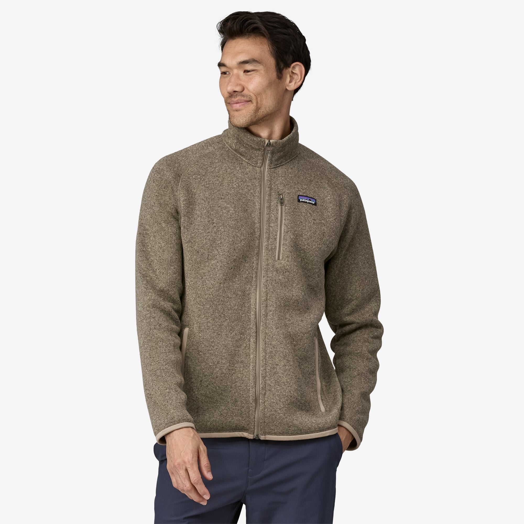 Patagonia Men's Better Sweater® Jacket - Seabird Grey - Stencil
