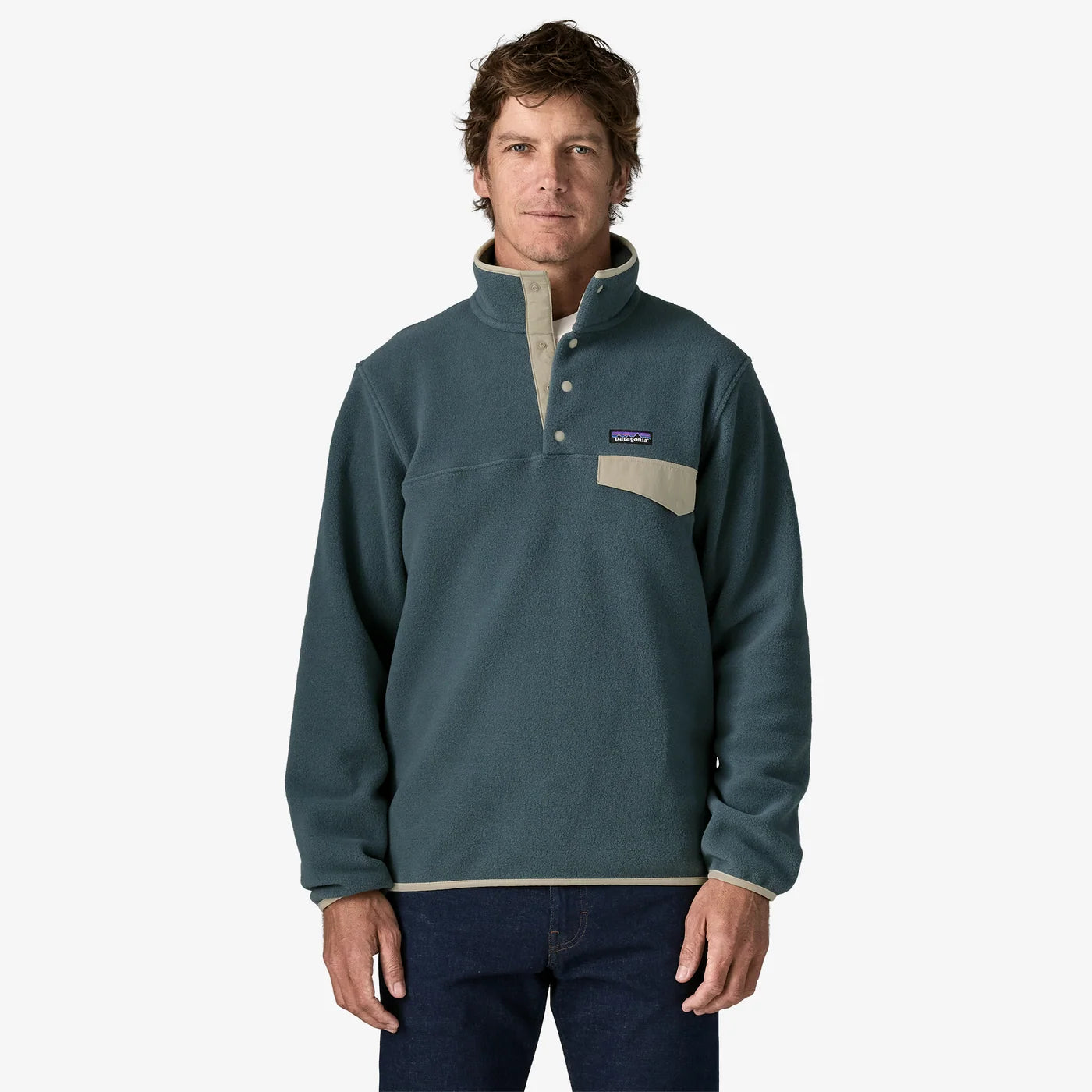 Patagonia Men's Lightweight Synchilla® Snap-T® Fleece Pullover - Summit Blue