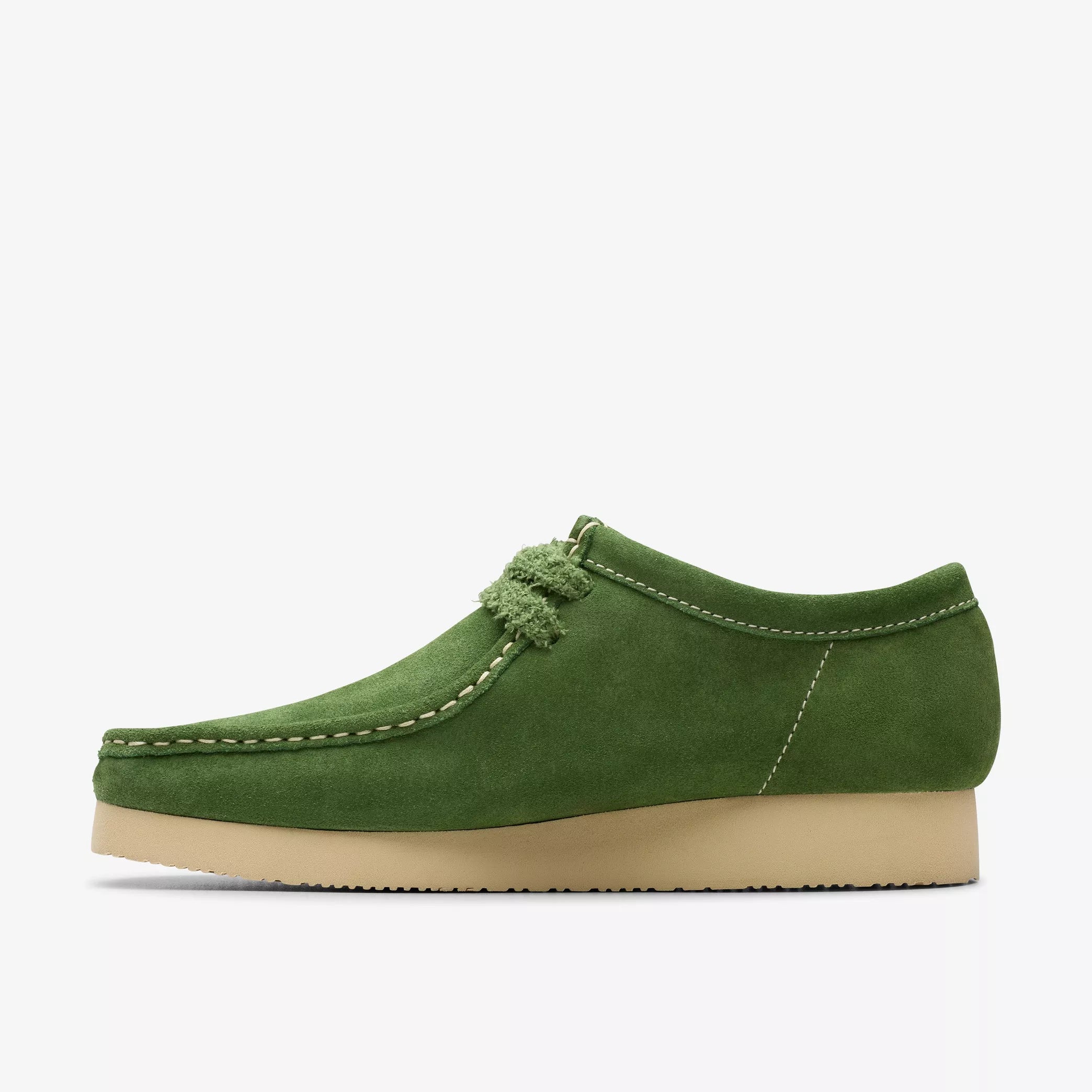 Clarks Wallabee 2604 Green Suede - Stencil