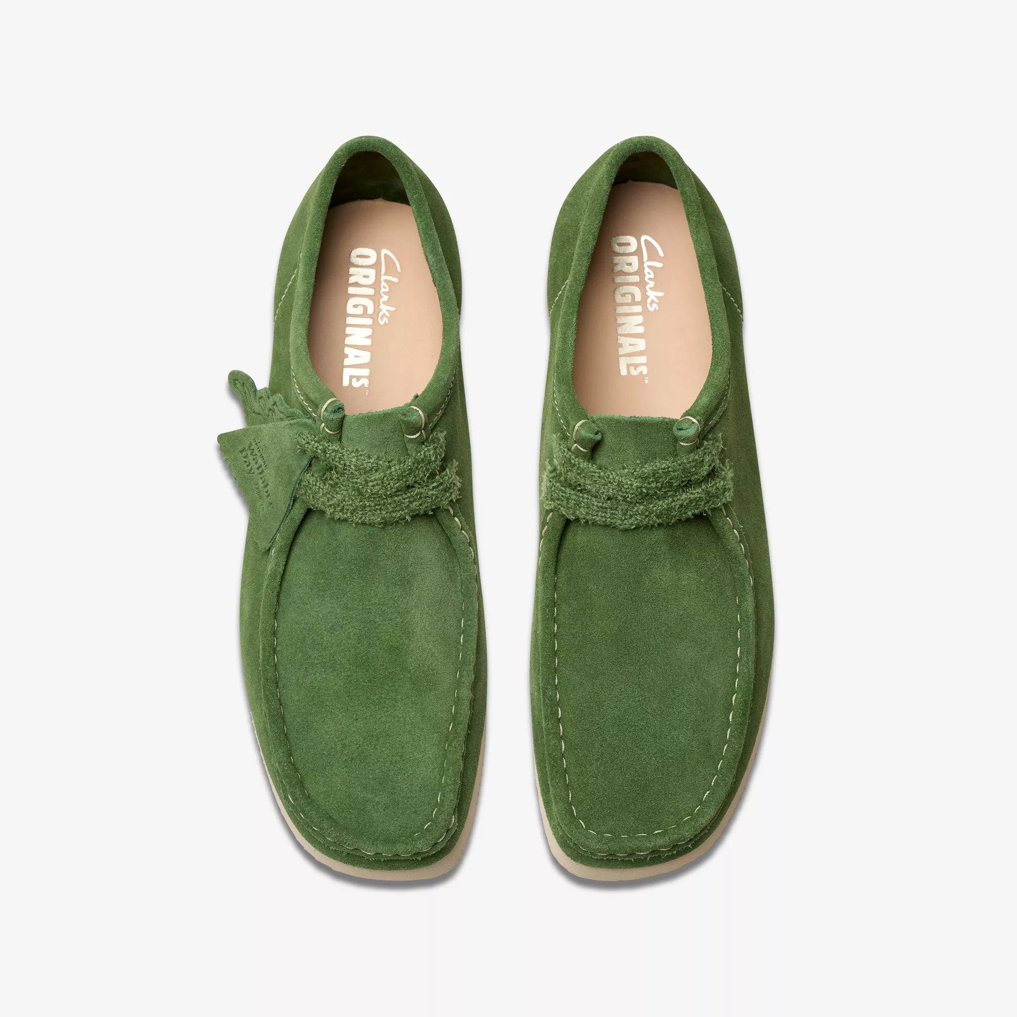 Clarks Wallabee 2604 Green Suede - Stencil