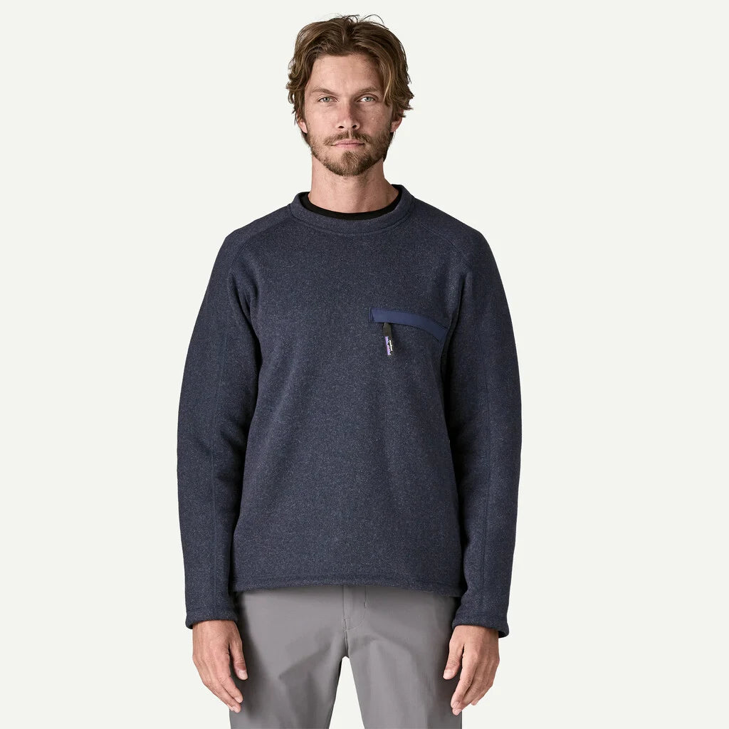 Patagonia Men's Better Sweater® Fleece Crewneck - New Navy - Stencil