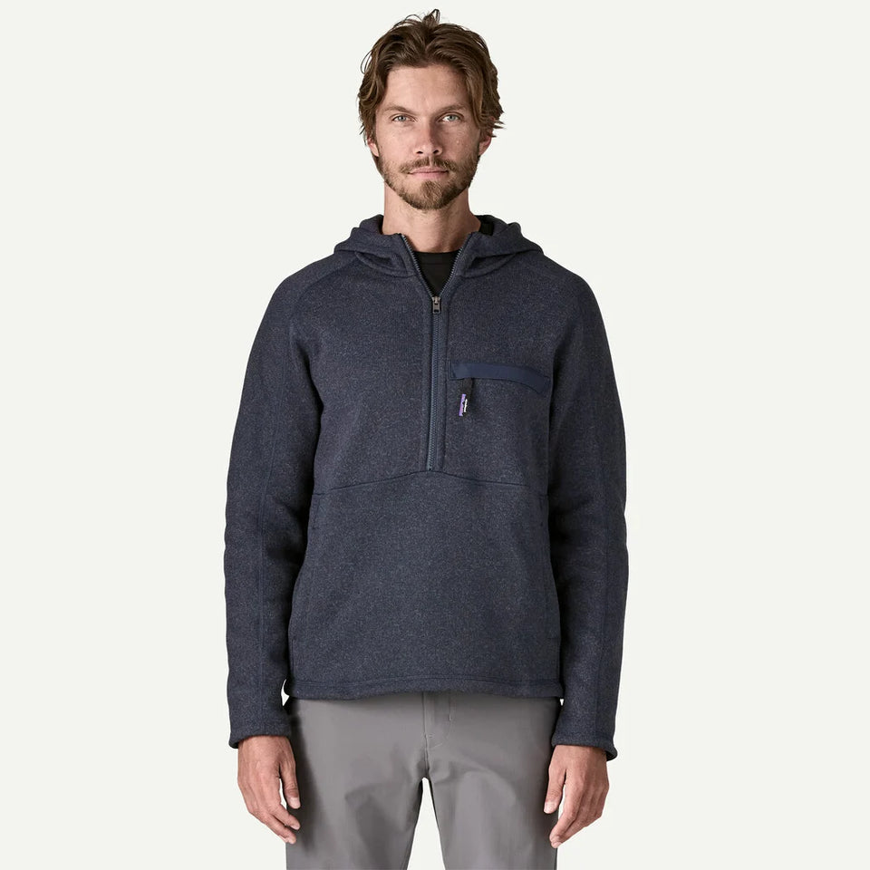 Patagonia Men's Better Sweater® 1/2-Zip Fleece Pullover - New Navy - Stencil