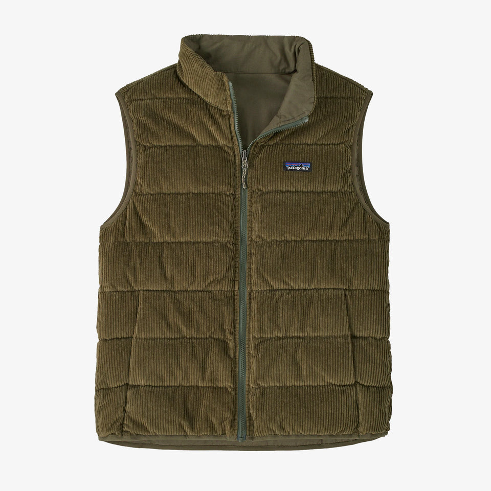 Patagonia Reversible Cotton Down Vest - Basin Green