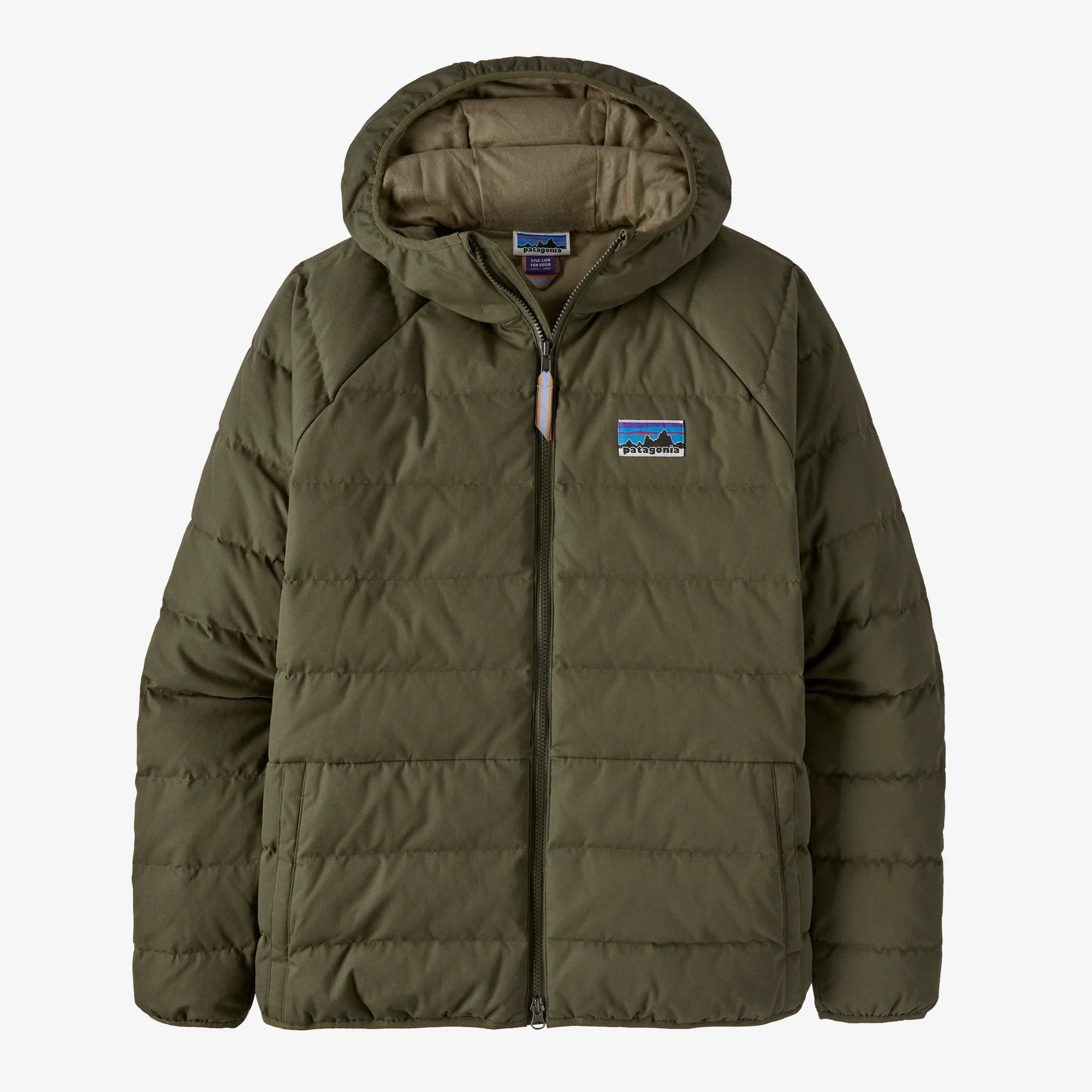 Patagonia Cotton Down Jacket - Basin Green - Stencil