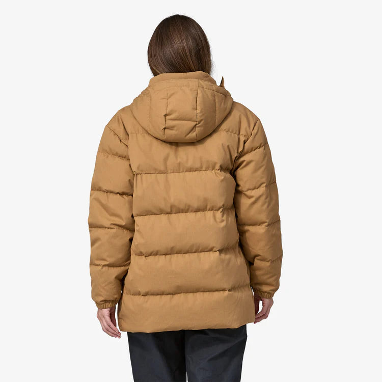 Patagonia Women's Cotton Down Parka Nest Brown - Stencil