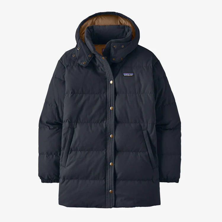Patagonia Women's Cotton Down Parka Pitch Blue - Stencil