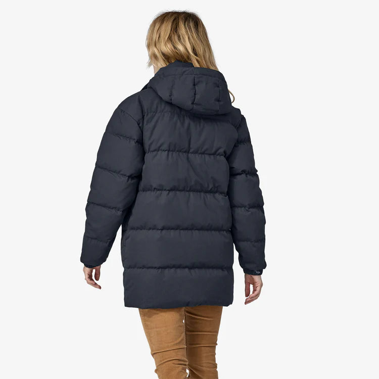 Patagonia Women's Cotton Down Parka Pitch Blue - Stencil