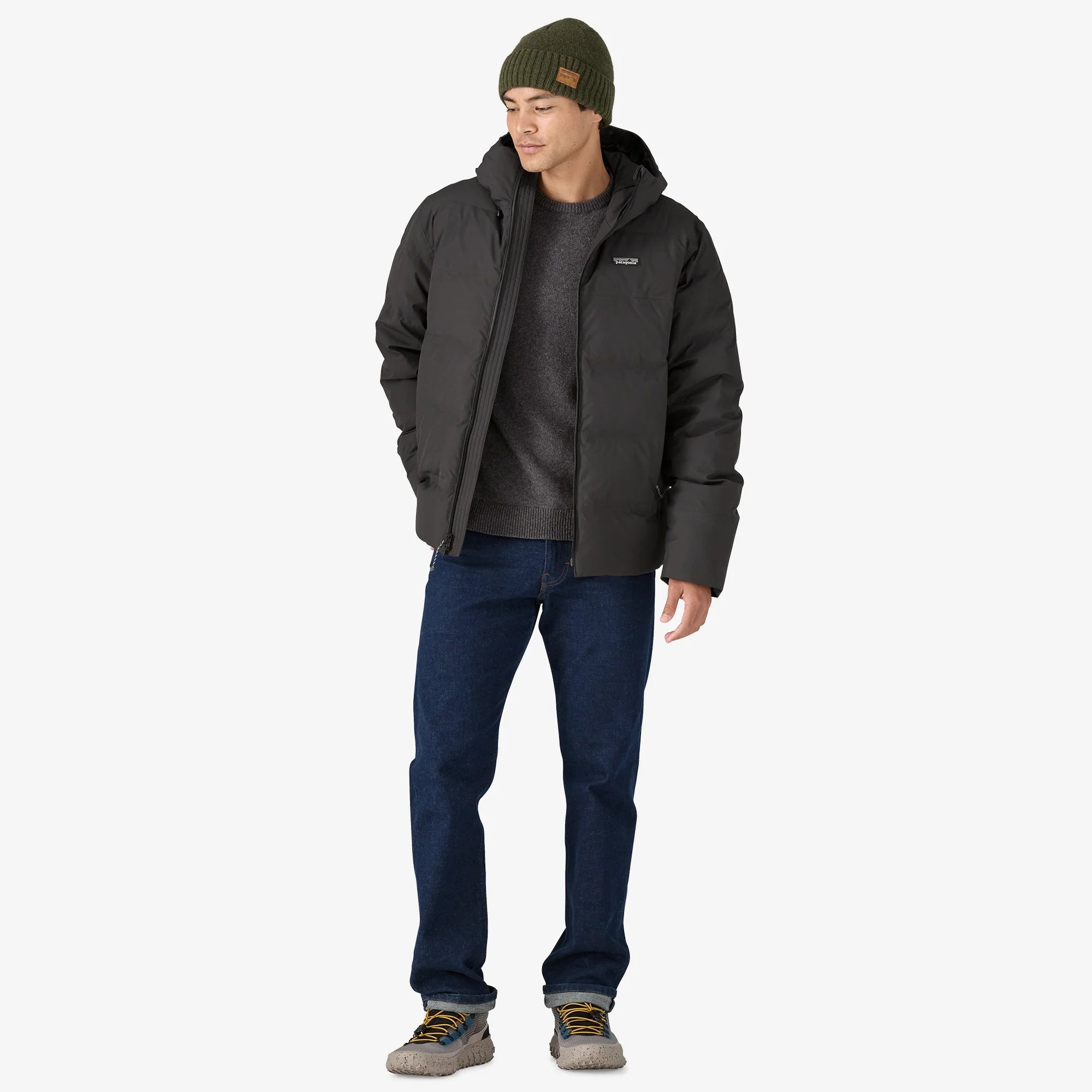 Patagonia Men's Jackson Glacier Jacket - Black - Stencil