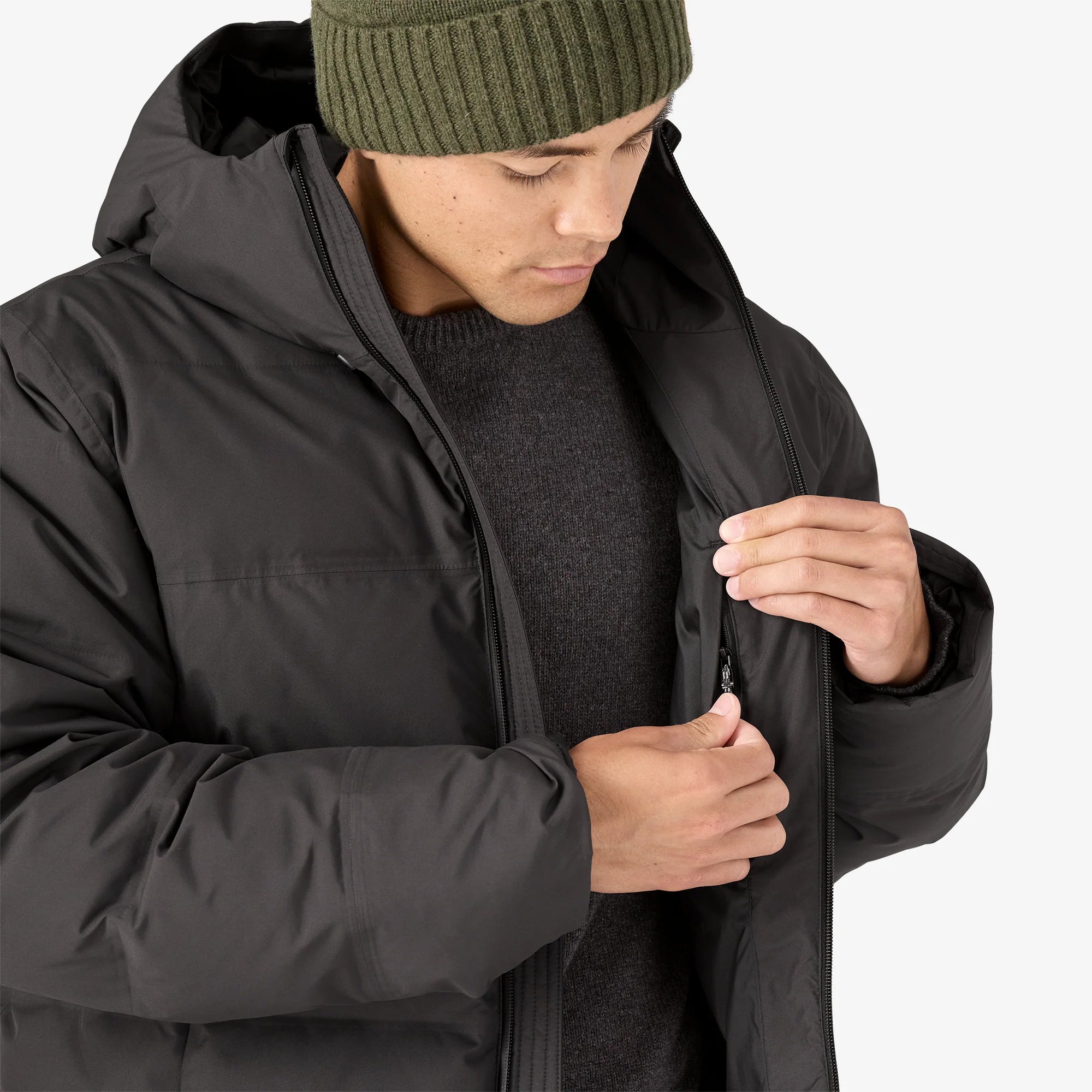 Patagonia Men's Jackson Glacier Jacket - Black - Stencil