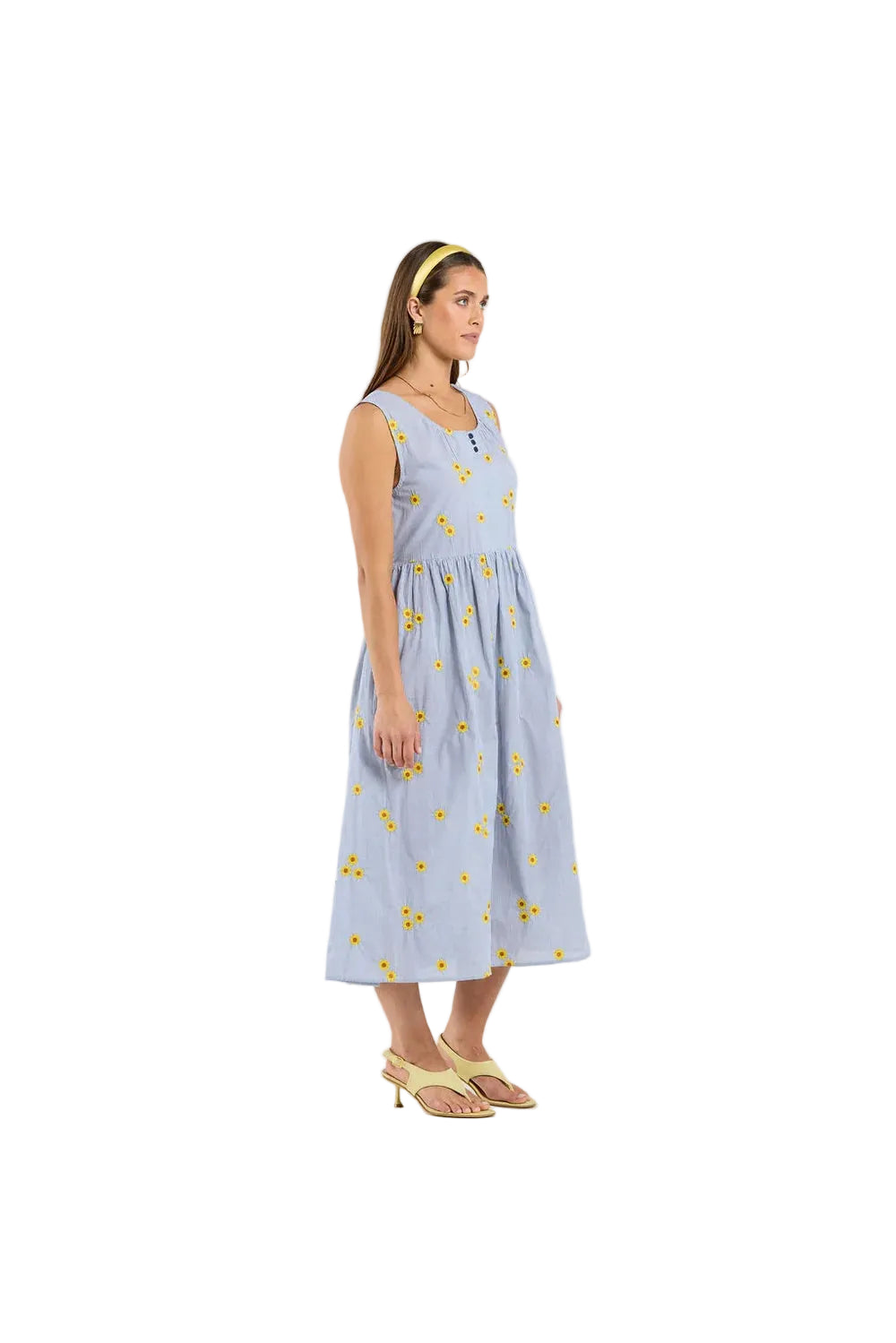 Thing Thing Cassandra Dress - Sunstripe - Stencil