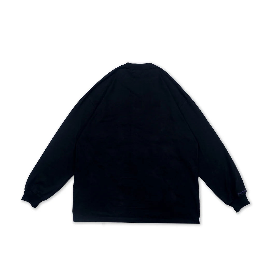 Paper New Heavy Tee - Long Black - Stencil