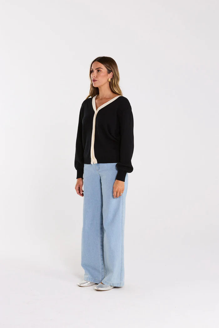 Thing Thing Armour Cardigan - Black - Stencil