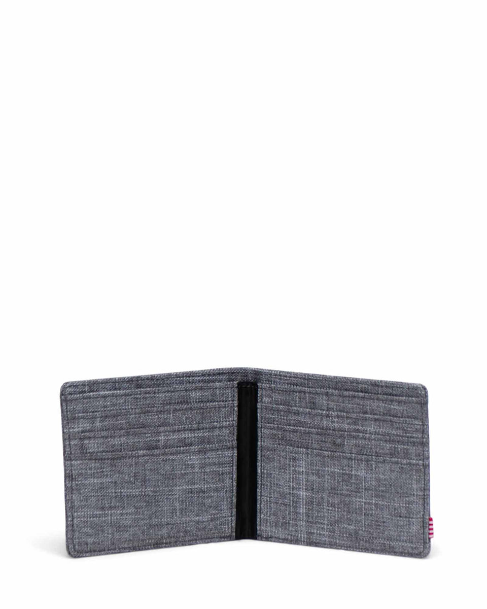 Herschel Roy Wallet Raven Crosshatch