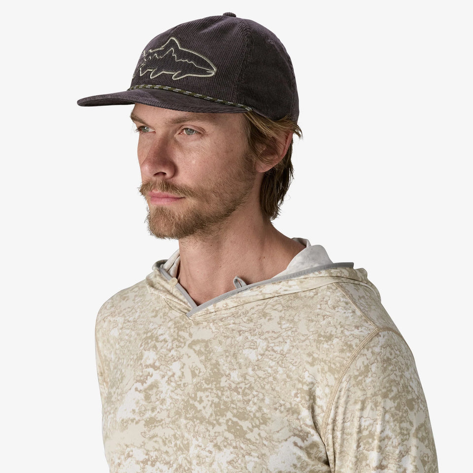 Patagonia Fly Catcher Hat - Fitz Roy Trout: Ink Black