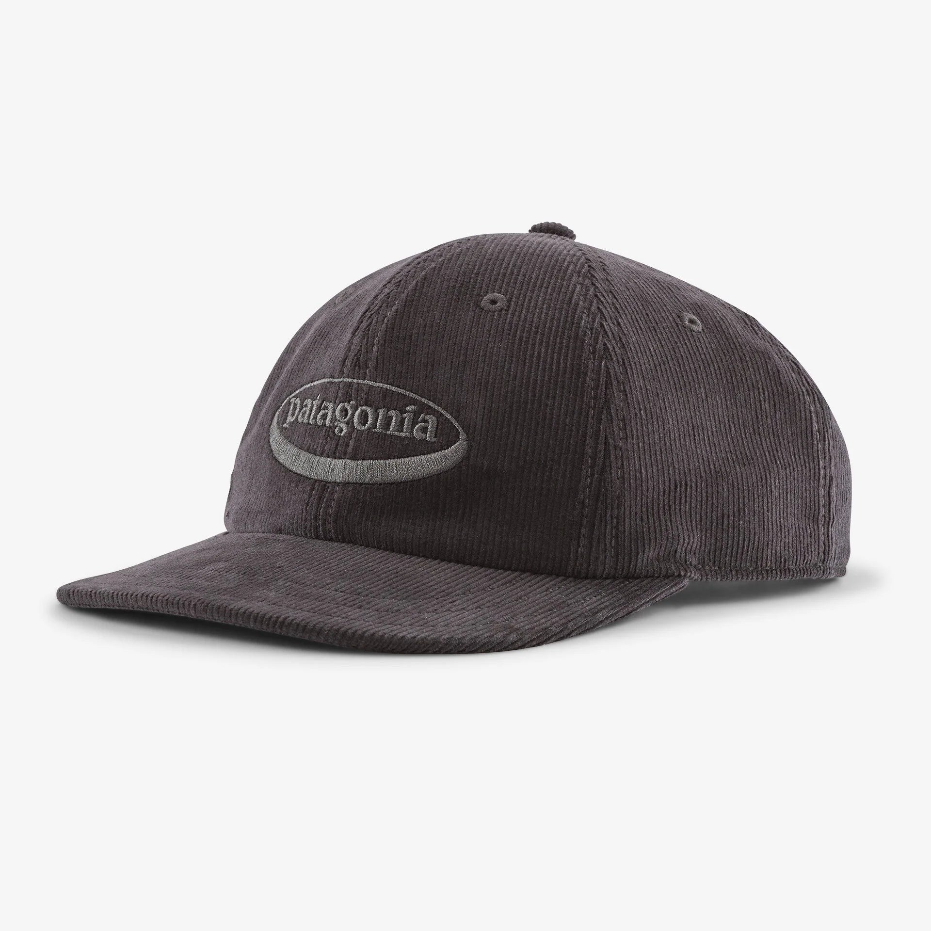 Patagonia Corduroy Cap - 95 Oval Logo Ink Black - Stencil