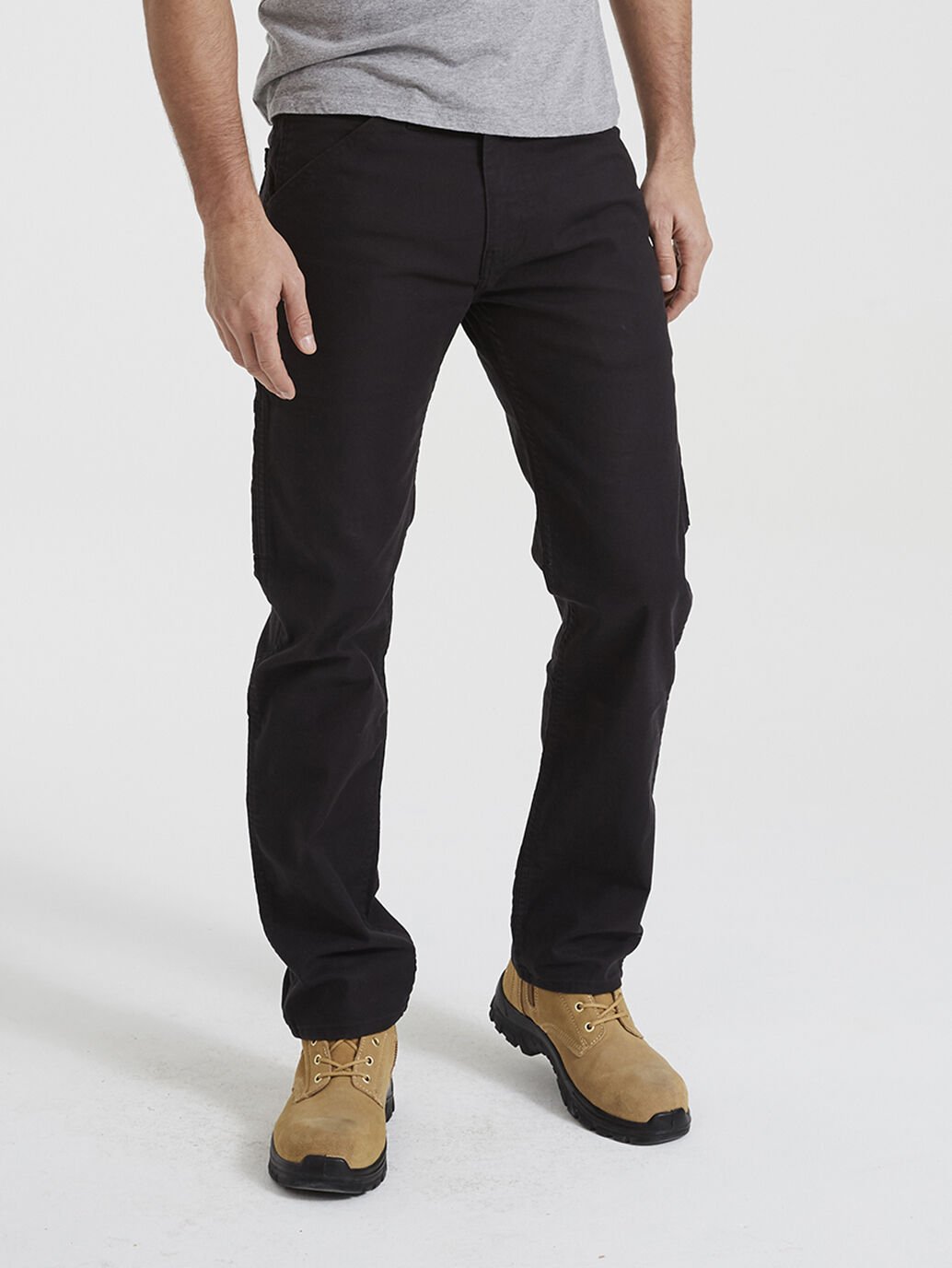 Levis Workwear 505 Utility Pant Black Canvas - Stencil