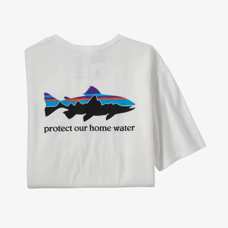 Patagonia Men's Home Water Trout Organic T-Shirt White