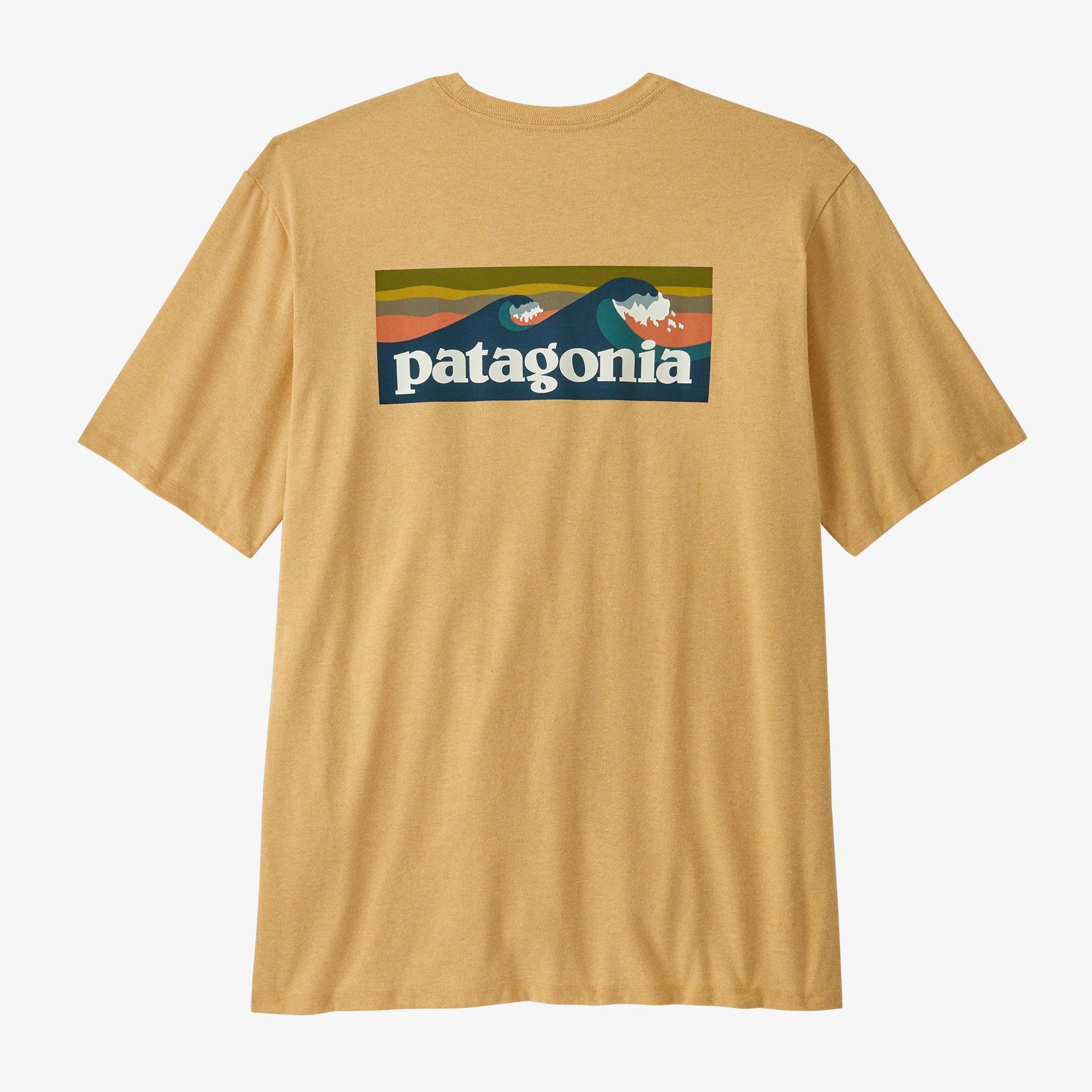 Patagonia Men's Boardshort Logo Pocket Responsibili-Tee - Beeswax Tan