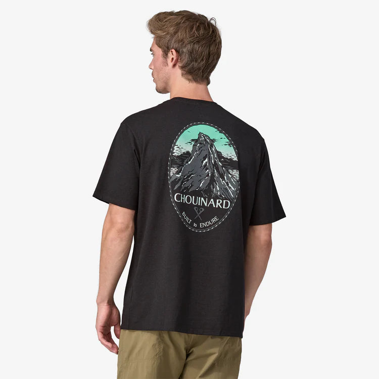 Patagonia Men's Chouinard Crest Pocket Responsibili-Tee® - Ink Black - Stencil