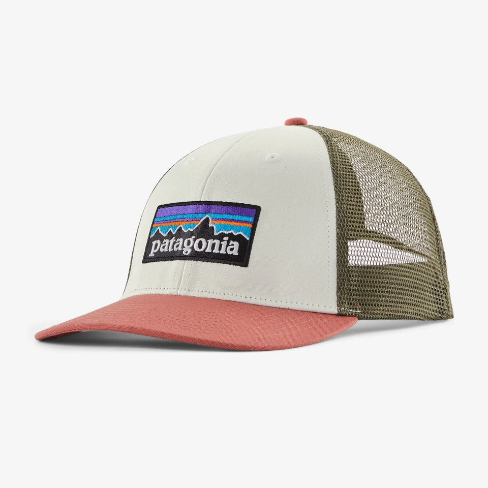 Patagonia P-6 Logo LoPro Trucker Hat - Birch White