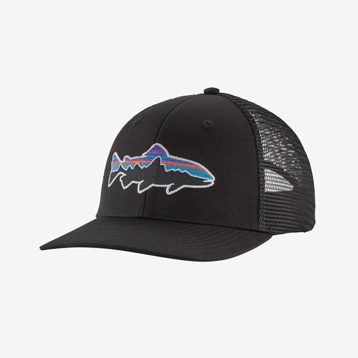 Patagonia Fitz Roy Trout Trucker Hat - Black - Stencil