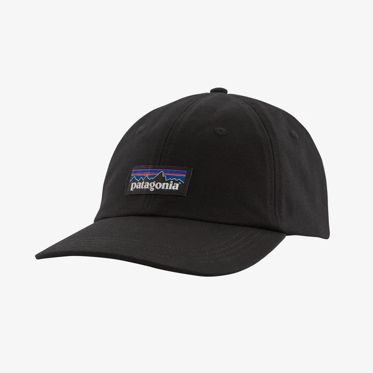 Patagonia P6 Label Trad Cap Black - Stencil