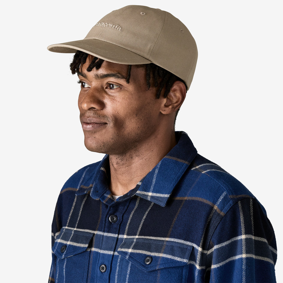 Patagonia Fitz Roy Icon Trad Cap - Text Logo: Seabird Grey