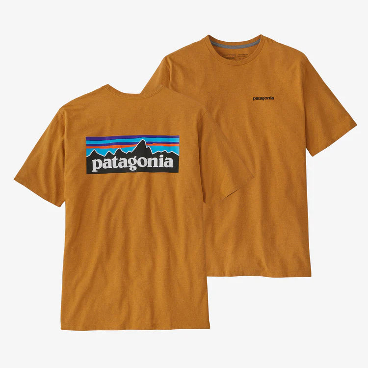 Patagonia Men's P-6 Logo Responsibili Tee - Dried Mango - Stencil