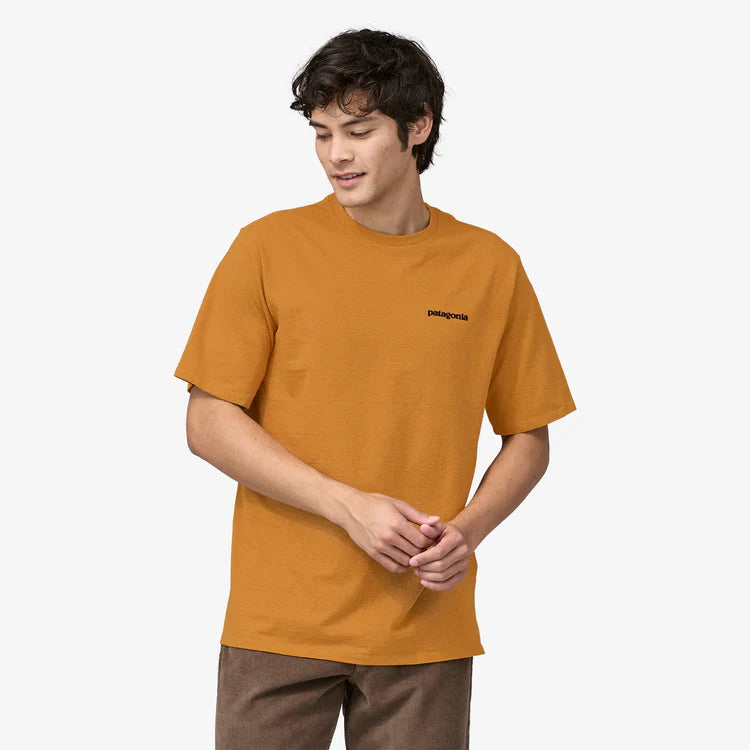Patagonia Men's P-6 Logo Responsibili Tee - Dried Mango - Stencil