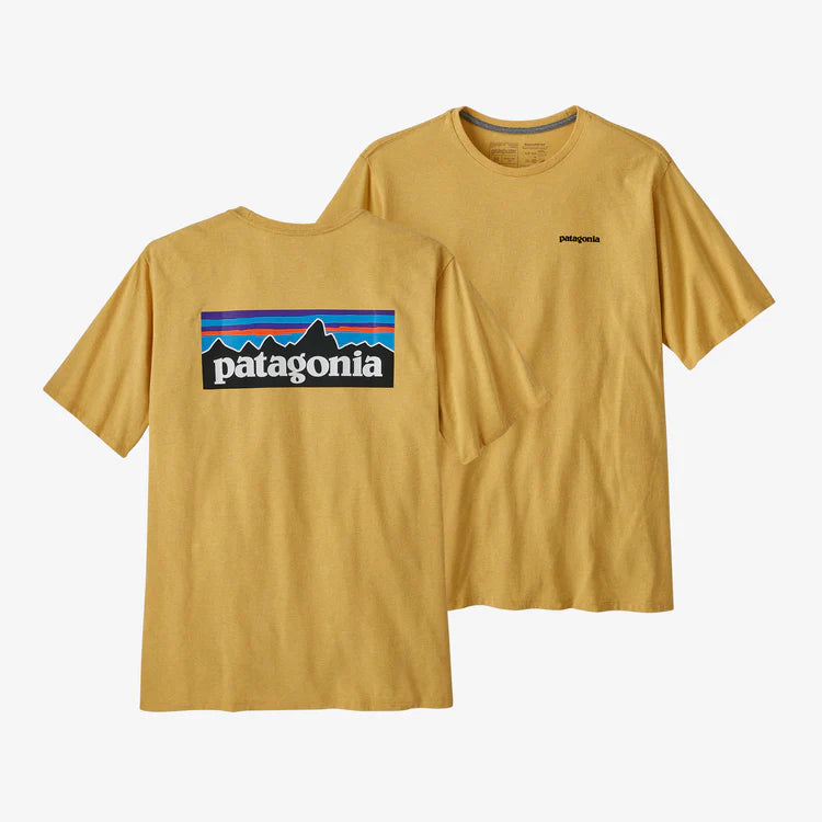 Patagonia Men's P-6 Logo Responsibili-Tee® Surfboard Yellow