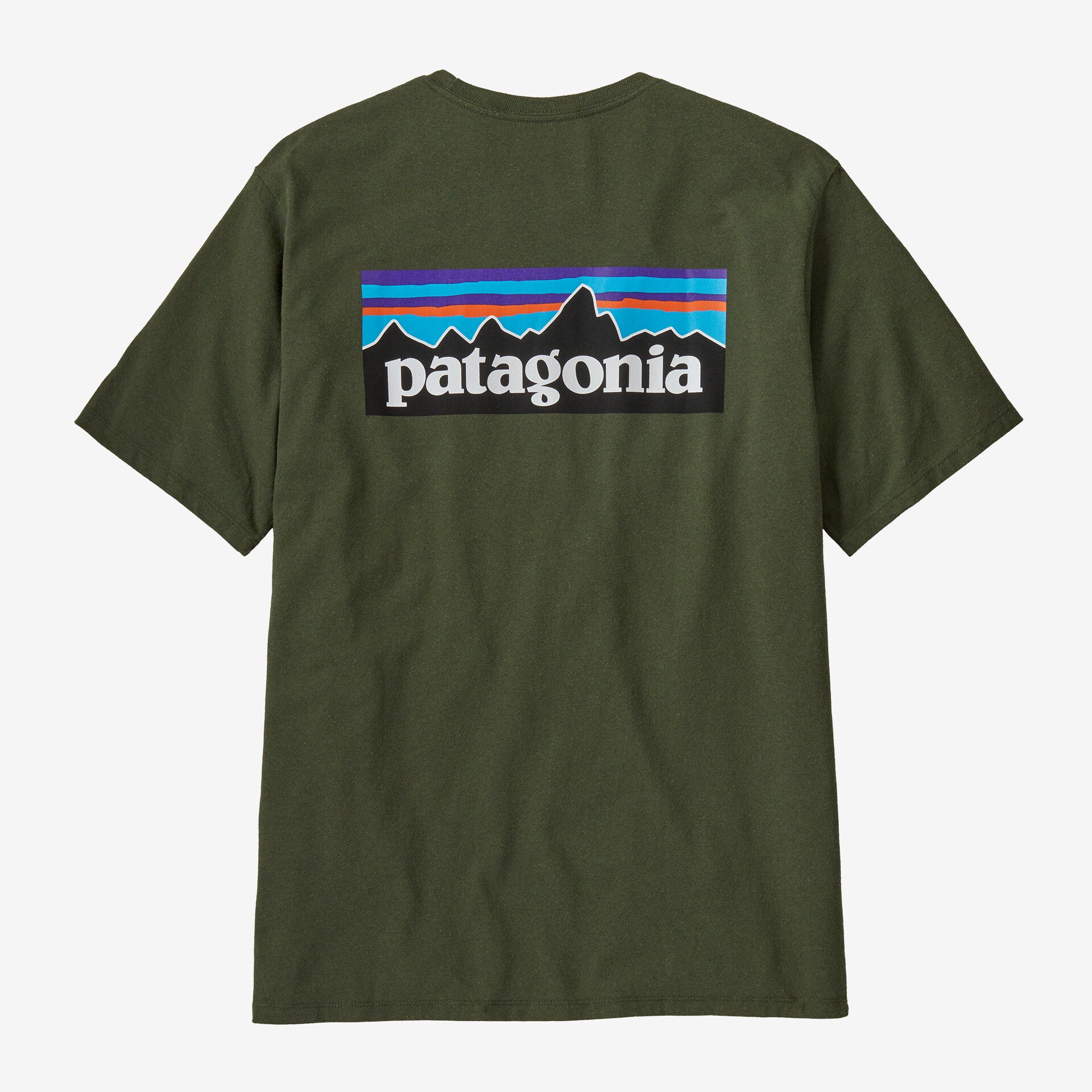 Patagonia Men's P-6 Logo Responsibili Tee - Torrey Pine Green - Stencil