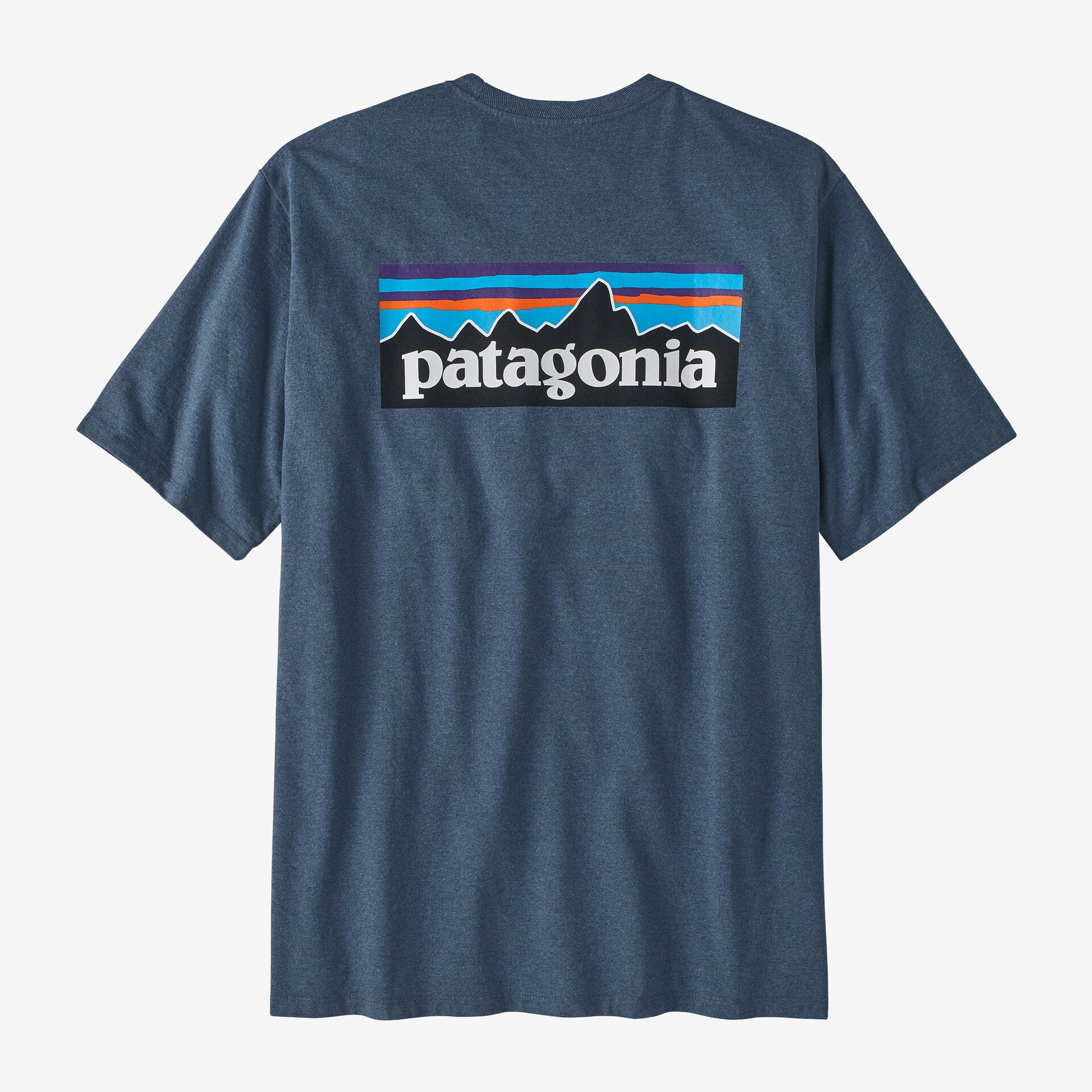 Patagonia Men's P6 Logo Responsibili Tee - Utility Blue - Stencil