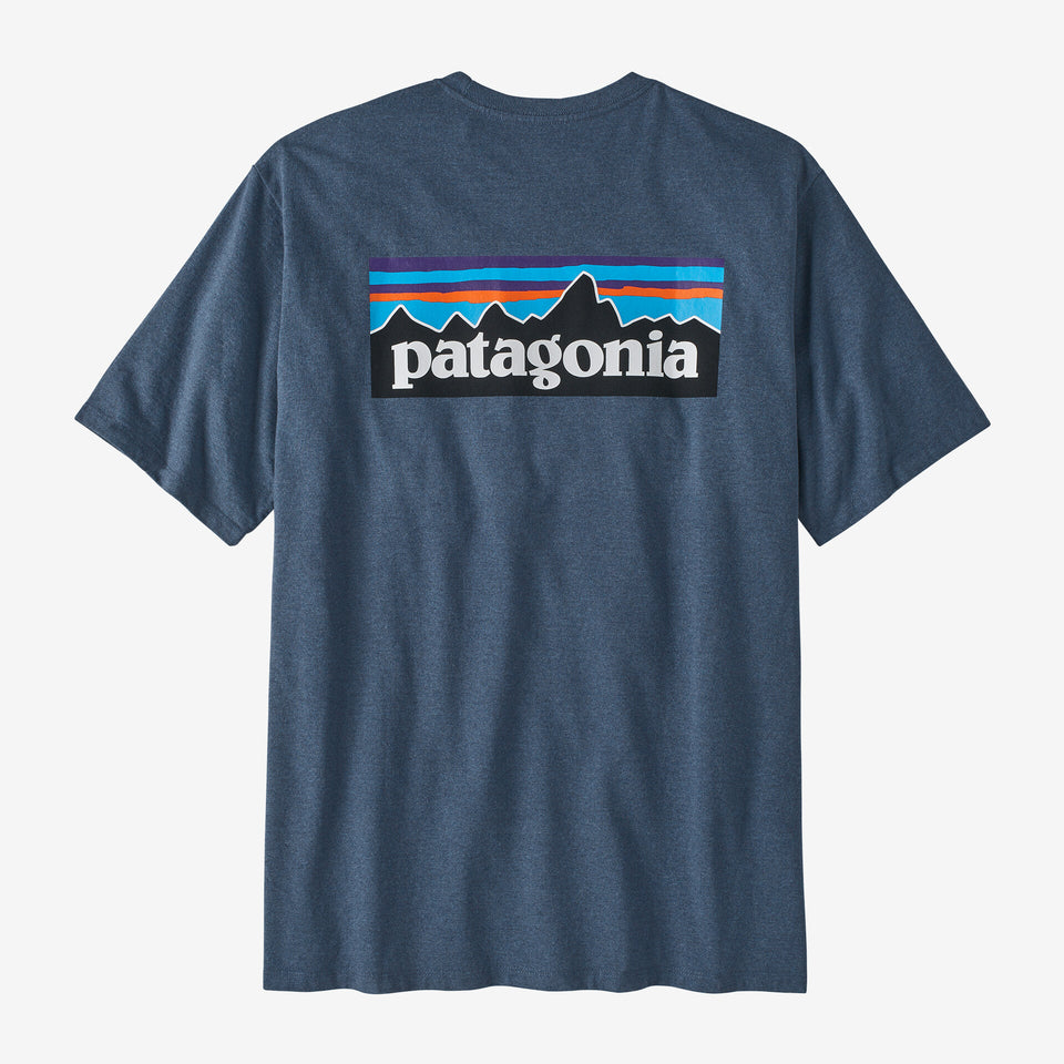 Patagonia Men's P-6 Logo Responsibili-Tee® Utility Blue