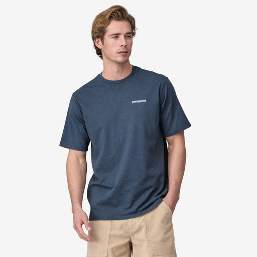 Patagonia Men's P6 Logo Responsibili Tee - Utility Blue - Stencil