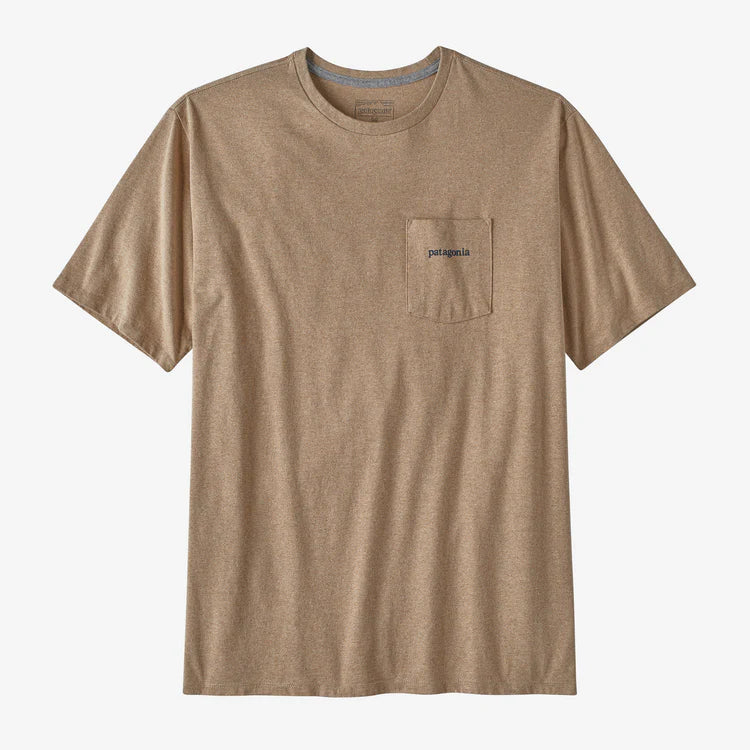 Patagonia Men's Line Logo Ridge Pocket Responsibili-Tee® - Grayling Brown