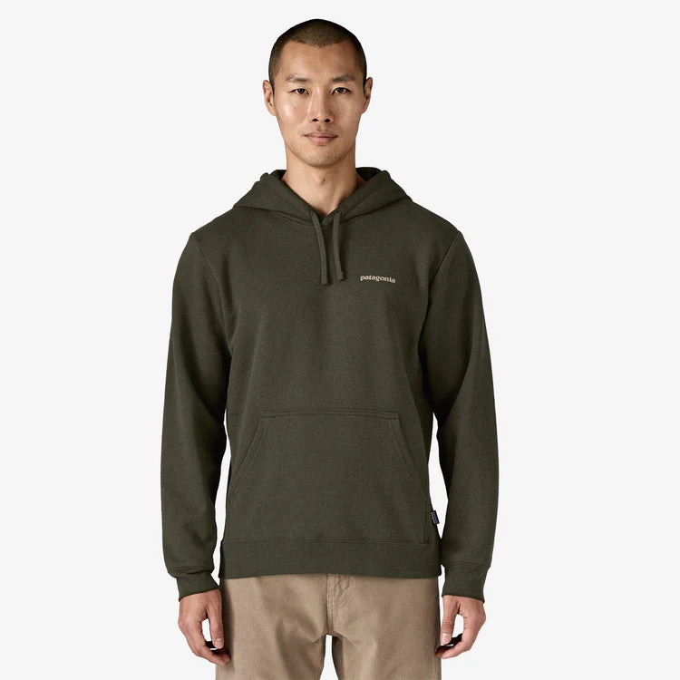 Patagonia Men's Boardshort Logo Uprisal Hood - Basin Green - Stencil