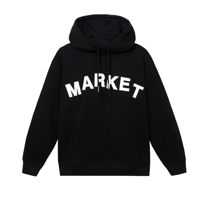 Market Community Garden Hoodie Black - Stencil