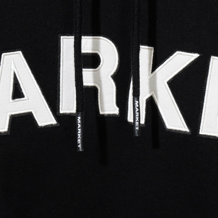 Market Community Garden Hoodie Black - Stencil
