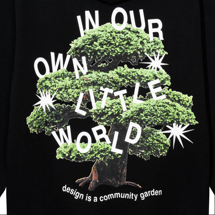 Market Community Garden Hoodie Black - Stencil