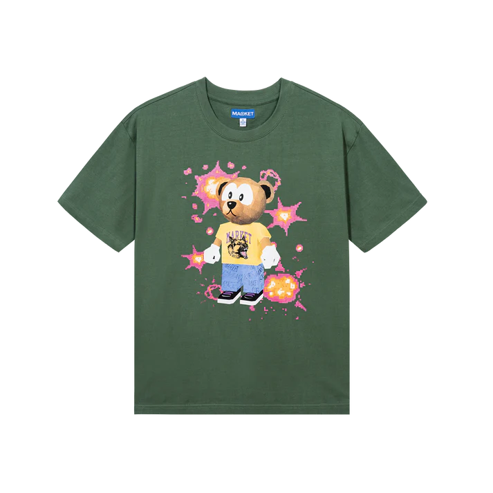 Market 32-Bit Bear T-Shirt Fern