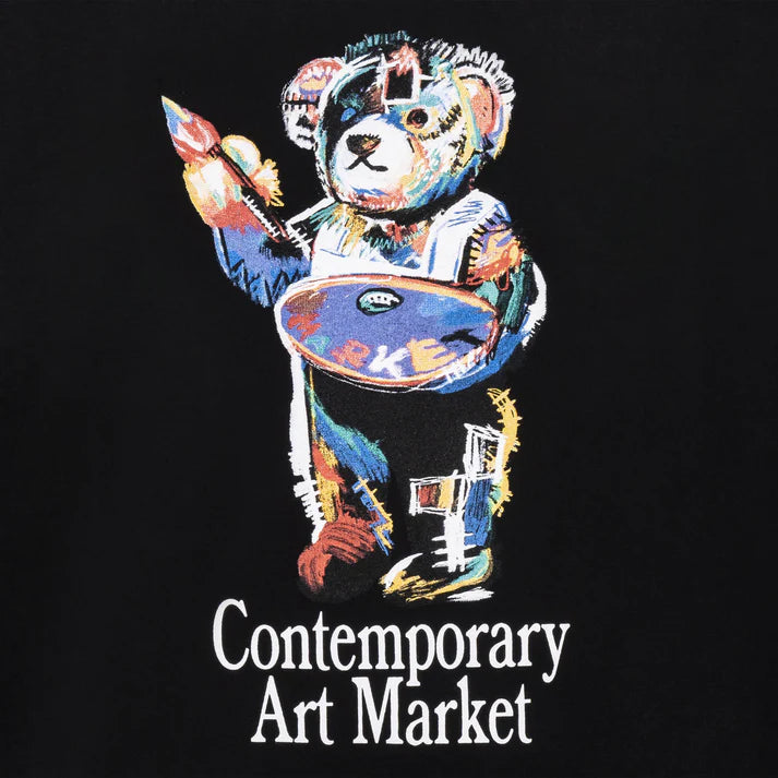 Market Art Market Bear T-Shirt Black