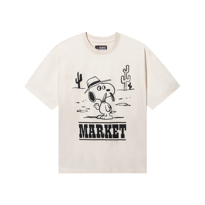 Market x Peanuts Needles T-Shirt - Ecru